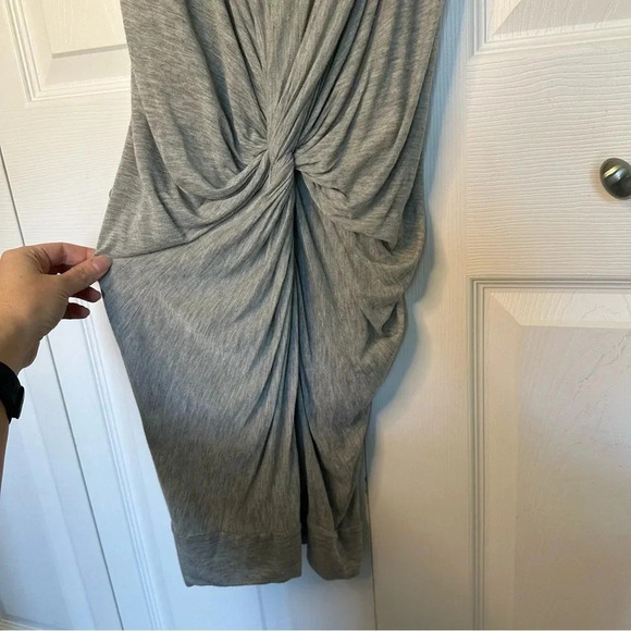 Diane von Furstenberg Alastrina Draped Knot Front Jersey Silk Dress Size 8 - Picture 6 of 14